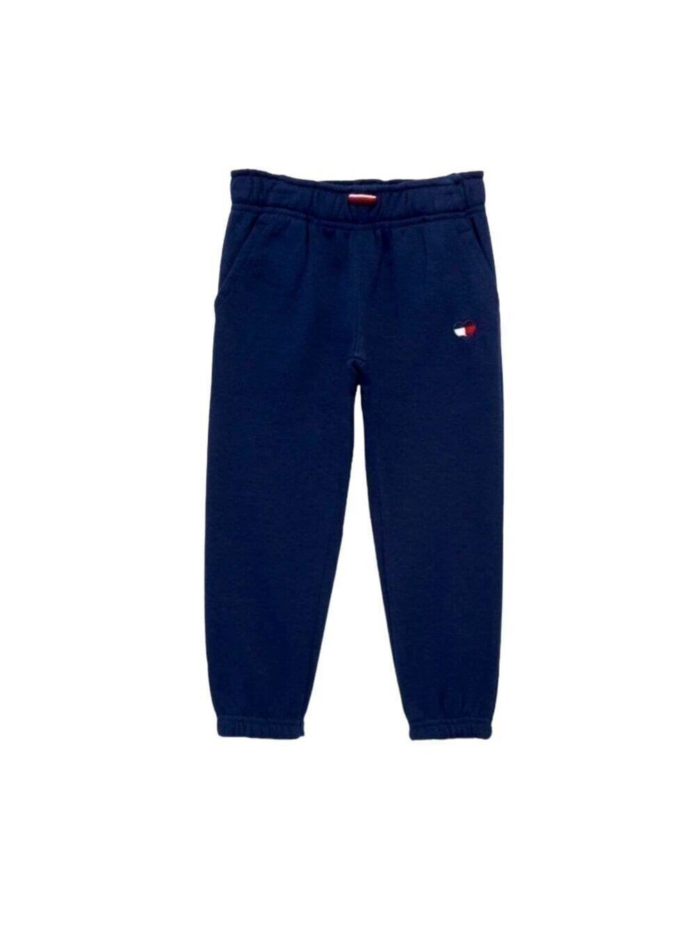 Tommy Hilfiger Little Girl's Cotton Blend Navy Blue Joggers Size 5